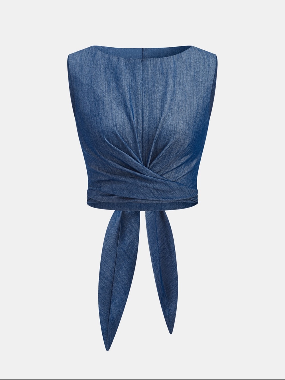Commense Blue Two-Piece Wide-Leg Pantsuit Set - Picture 2 of 12